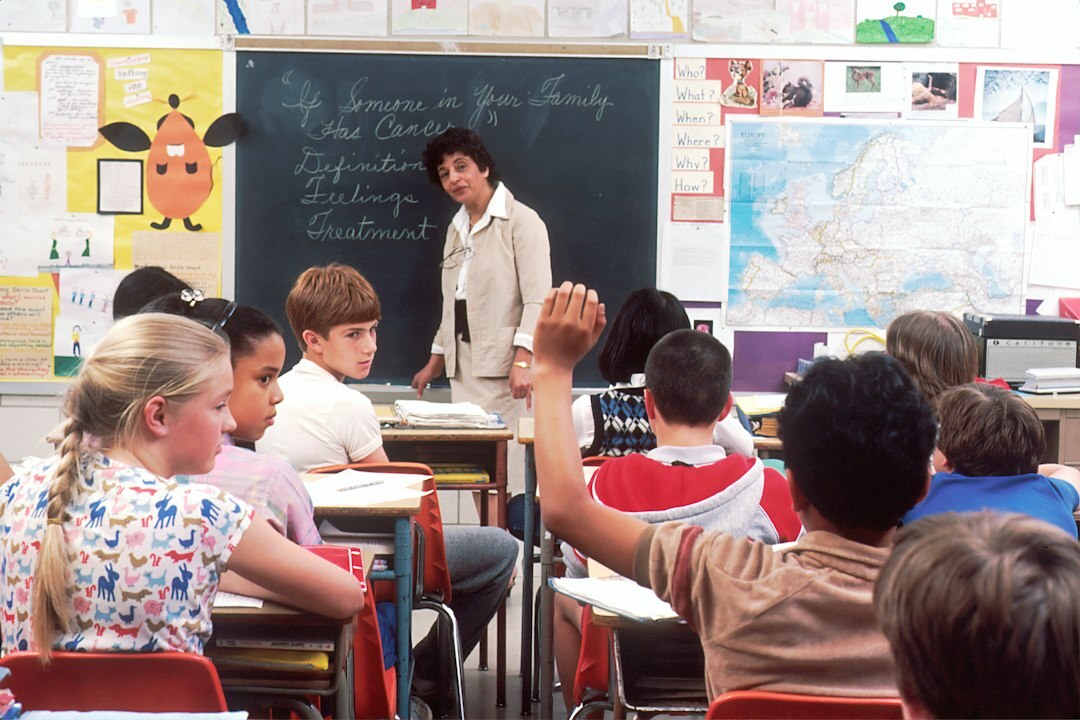 diverse students in language class